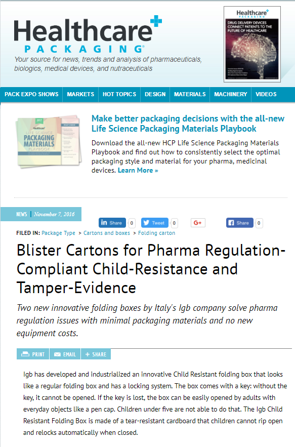 Healthcare Packaging, November 2016